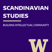 Scandinavian Studies logo with text under it that read "Building Intellectual Community" and a gold University of Washington logo at the bottom right.