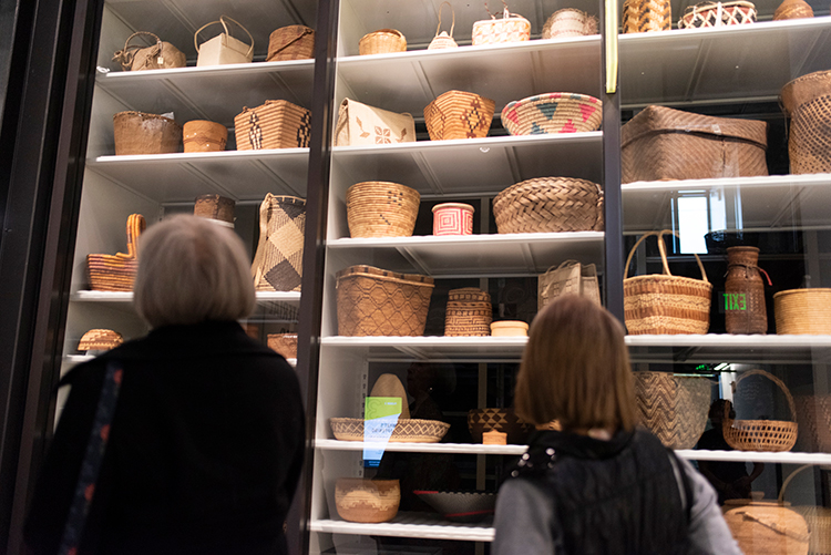 Visible basketry storage. Photo by Andrew Waits