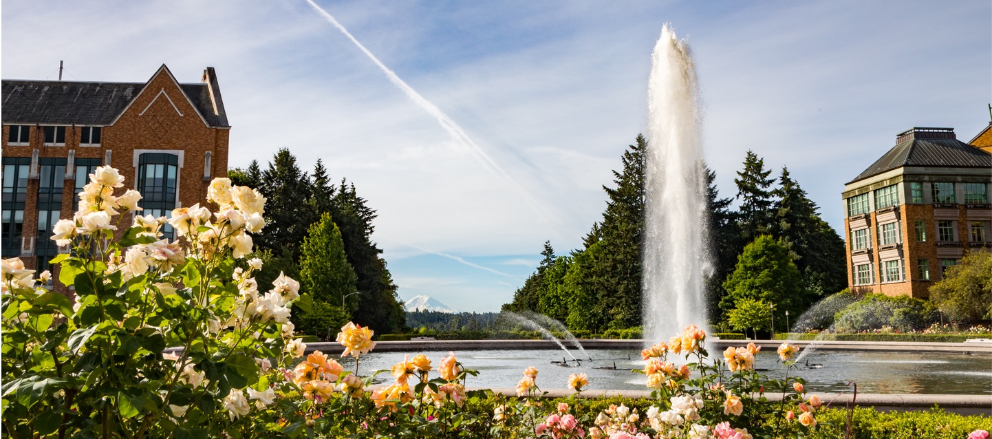 Drumheller Fountain on UW Seattle Campus