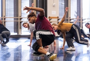 Students practicing in a Dance class