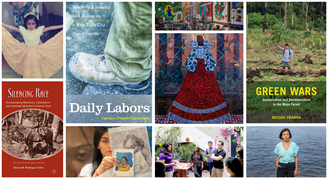 Collage of work and photos related to Hispanic Heritage Month from Arts & Sciences faculty, alumni and students.