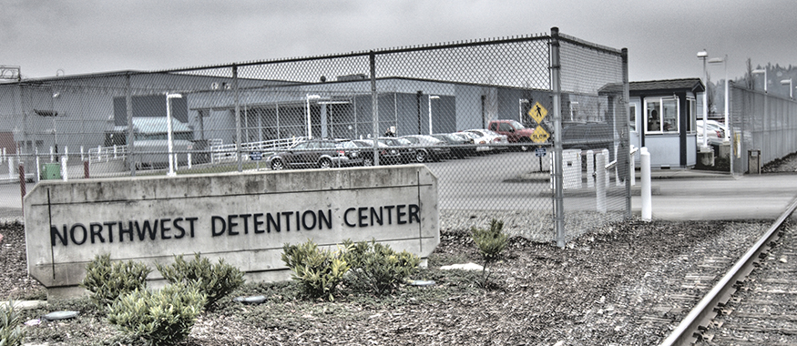 Exterior of the Northwest Detention Center