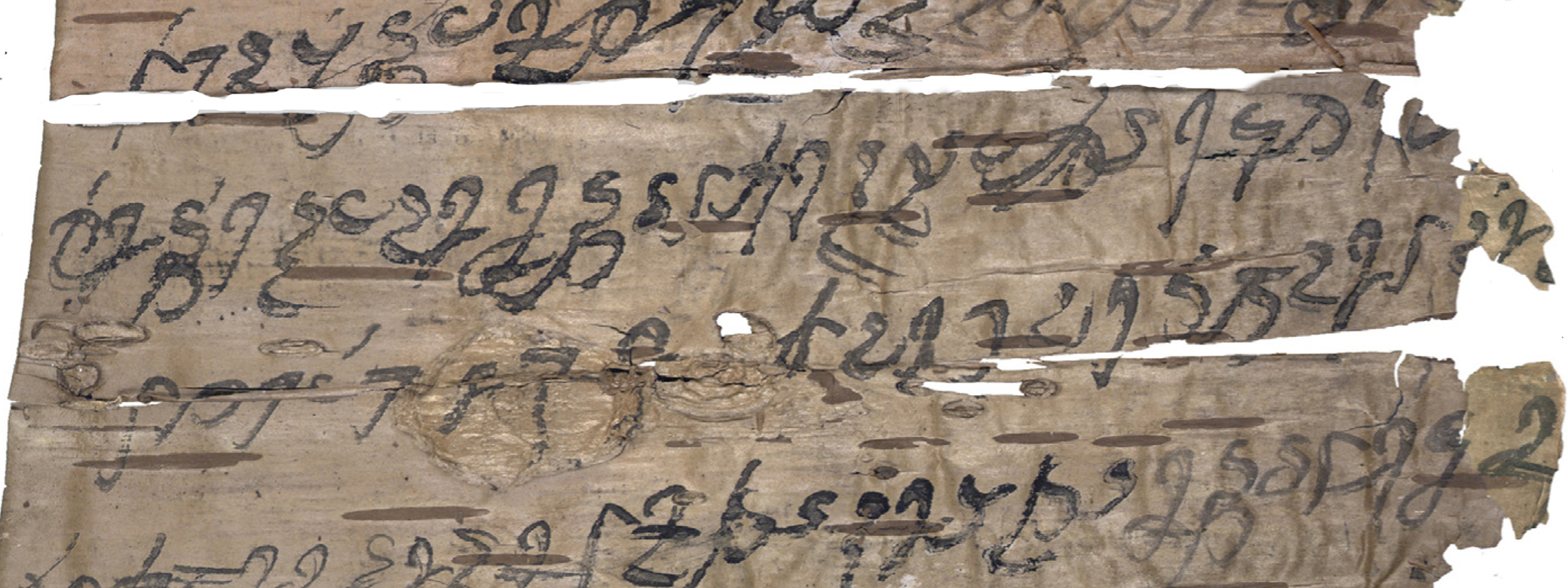 Detail from Early Buddhists Manuscripts Project fragments