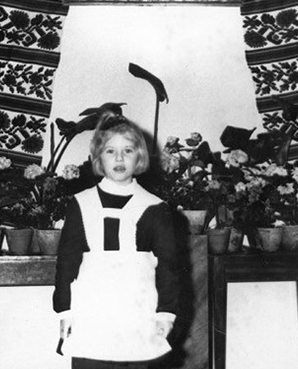 Laada Bilaniuk in school in Kyiv in 1976. 
