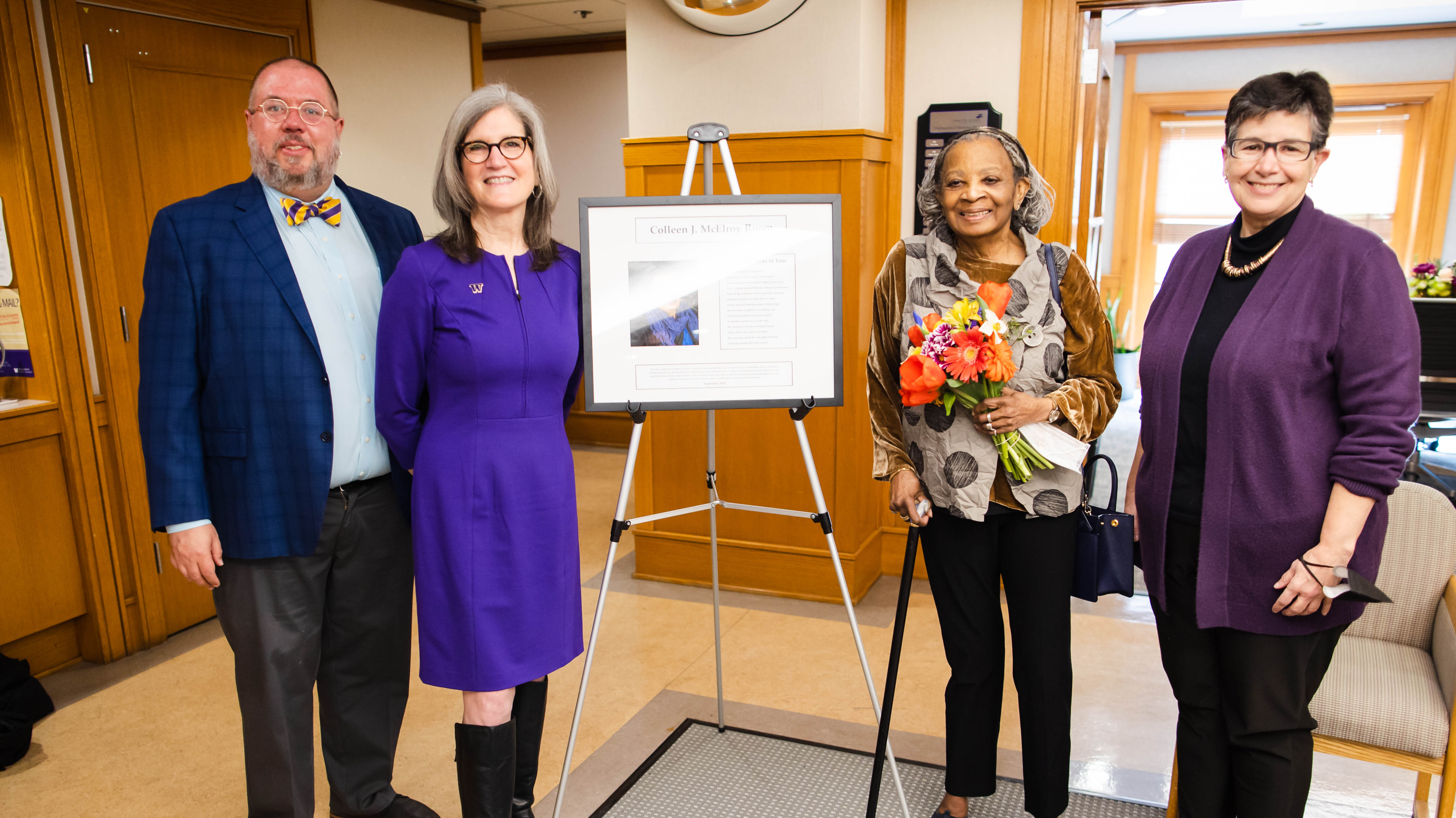 Colleen McElroy Room Dedication, Brian Reed, Dianne Harris, Colleen McElroy, Ana Mari Cauce