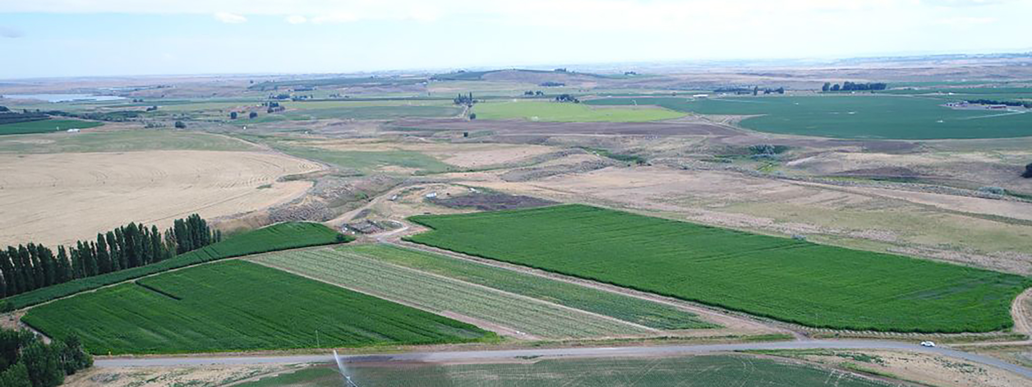 view of farmland in Othello, Washington