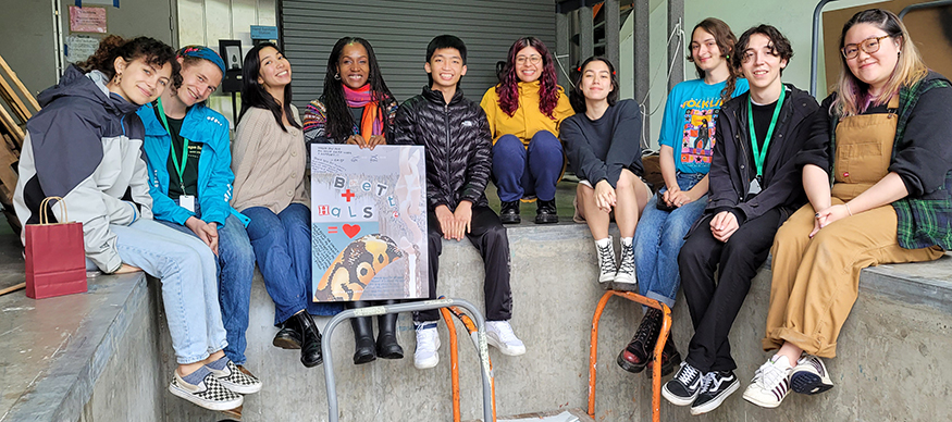 Group photo of students from the first two Henry Art Liaisons cohorts.