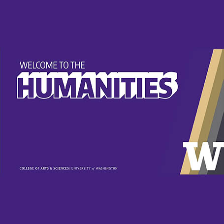 Screenshot of title slide from presentation titled Welcome to the Humanities