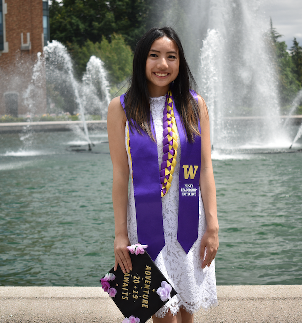 Annie Chan at graduation