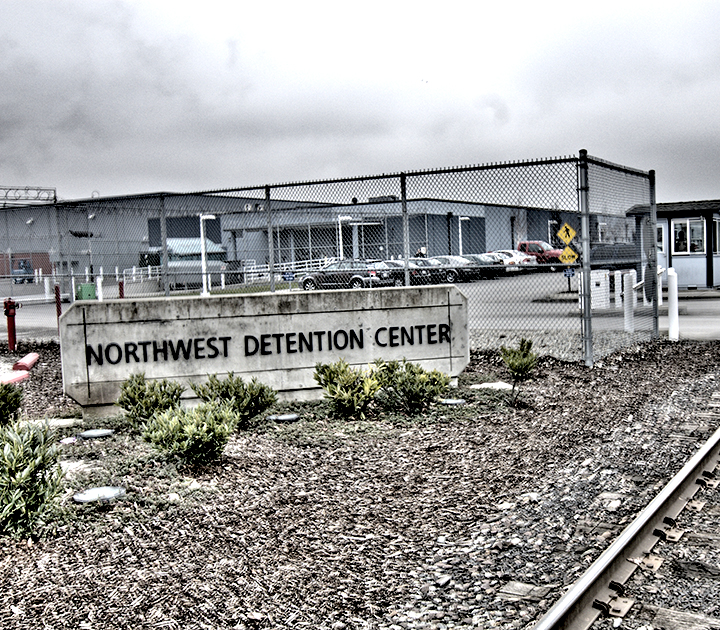 Sign for Northwest Detention Center