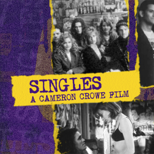 Promo artwork for the film "Singles," showing montage of scenes.