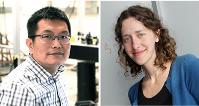 Headshots of Xiaodong Xu and Cynthia Vinzant