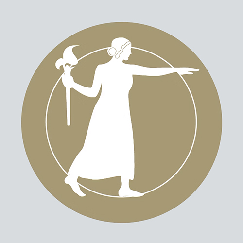 National Academy of Sciences logo with woman in a gold circle holding a torch