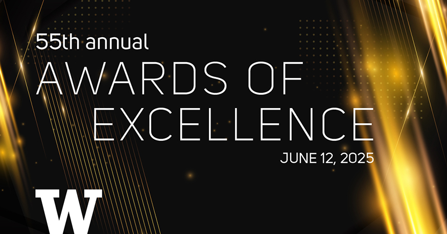 Banner with words "Awards of Excellence"