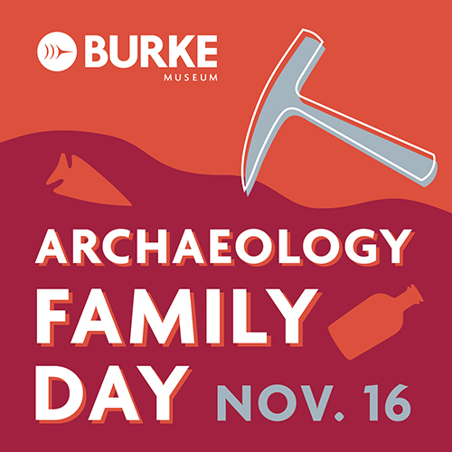 Archaeology Family Day graphic using title of event