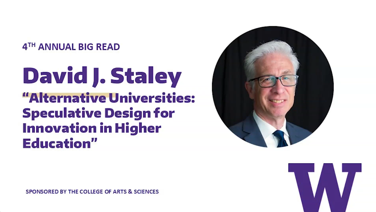 Introductory slide for Keynote Conversation with David J. Staley