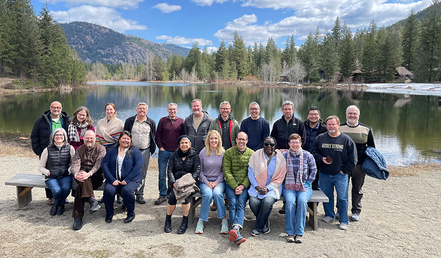 Members of the Dean's Academy Futurists on a retreat in Mazama, WA.