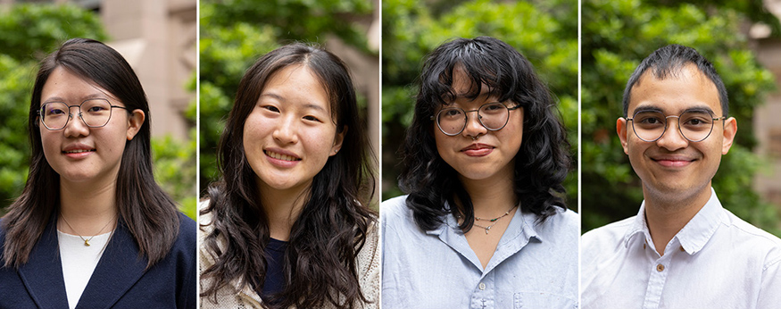 Headshots of the four 2026 UW Arts & Sciences Dean's Medalists