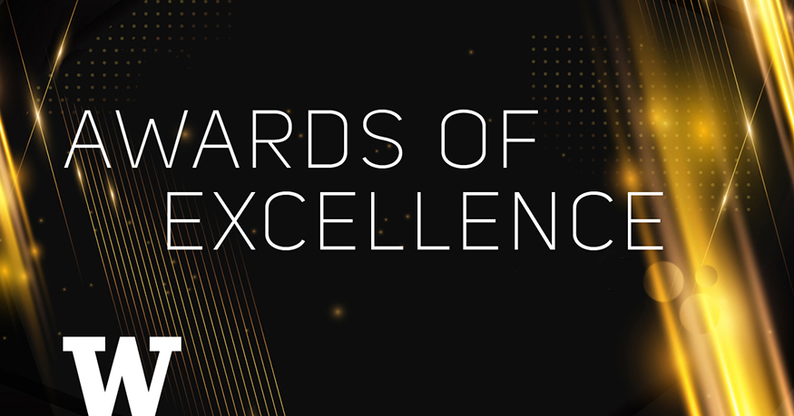 Banner with words "Awards of Excellence"
