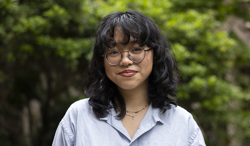 Aileen Kuang on the UW campus