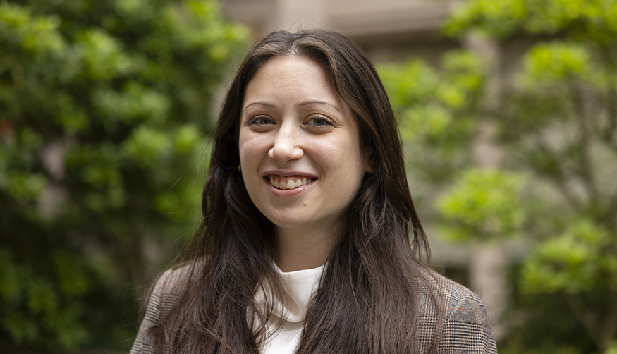 Amanda Kunkle on the UW campus
