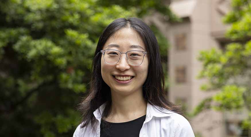 Yeonshin Kim on the UW campus