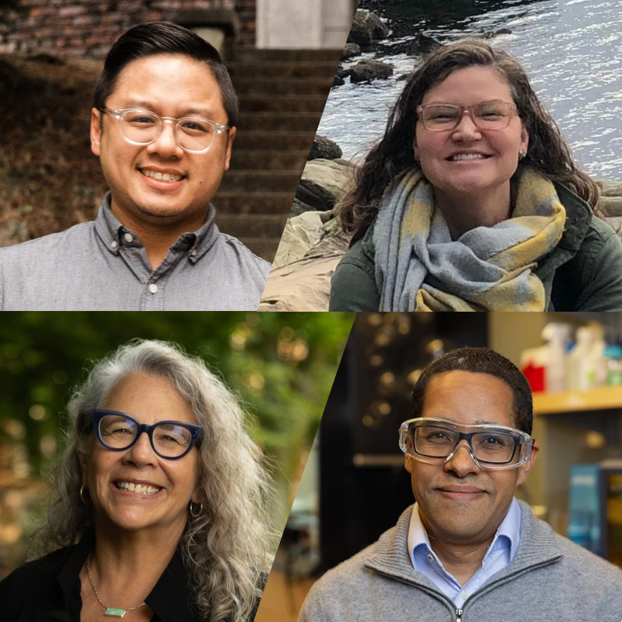 Top left to right: Jazz Espiritu, Rebakah Daro Minarchek; Bottom left to right: Andrea Otáñez, Alshakim Nelson