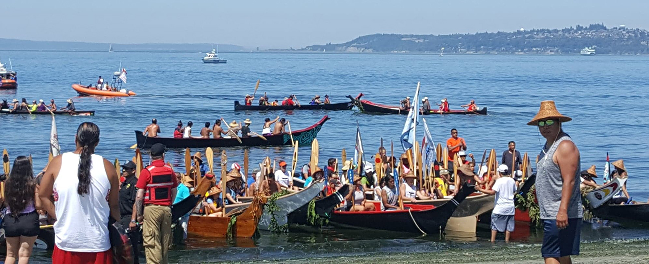 After four years, tribal canoes journey Salish Sea once more