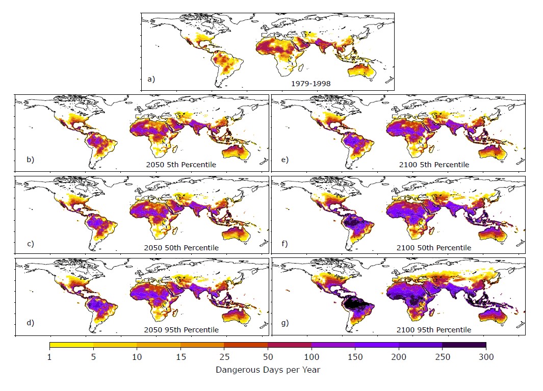 âDangerousâ and âextremely dangerousâ heat stress to become more common by 2100